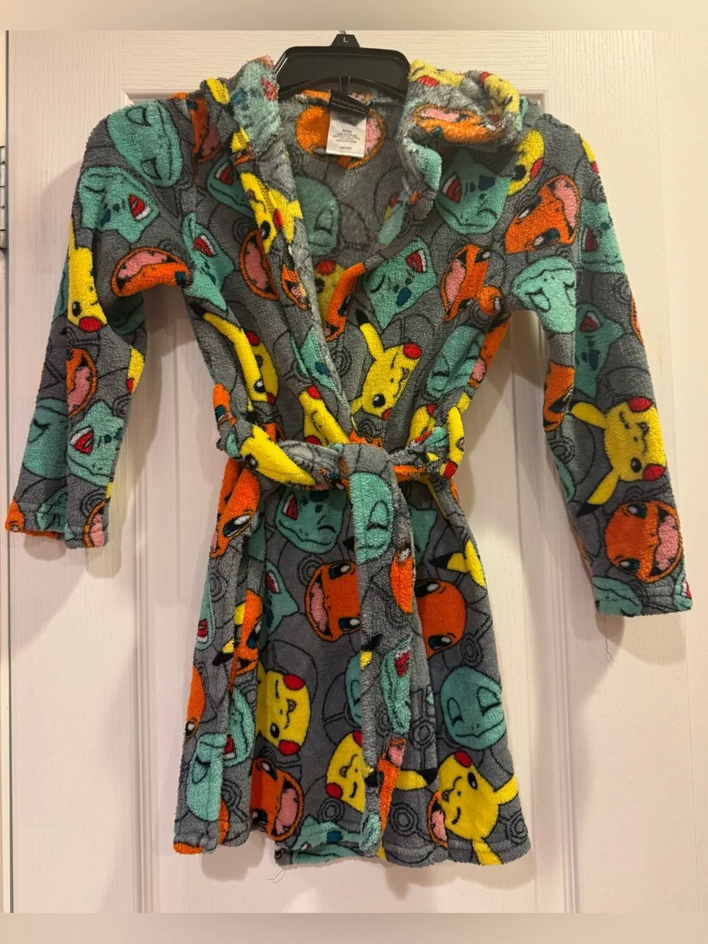Kids Plush Pokémon Hooded Bathrobe